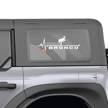 Ford Bronco Achterzijde Raam hart Puls Love grafische stickers
 3