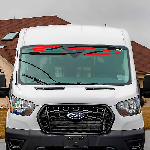 Tribal Voorruit Strepen Vinyl Decal Sticker 3 voor Ford Transit