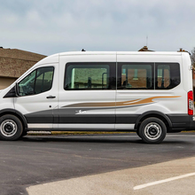 Ford transit strepen gradiënt zijdeuren grafische vinyl sticker sticker 2
 2