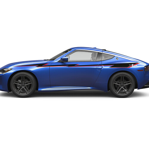 Side Stripe Z Style Decal Kit voor Nissan Z Sport
