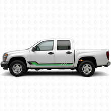 Retro Parallel Deur- en Zijschort Vinyl Strepen voor Chevrolet Colorado 1e Gen 2004-2012_3