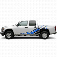 Versleten Splash Deur- & Zijkant Vinyl Strepen voor Chevrolet Colorado 1e Gen 2004-2012_3