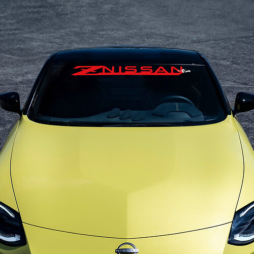 Voorruit z stipe streep sticker sticker voor nissan z sport
