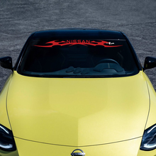 Voorruit z vlammen streep streep sticker voor nissan z sport 2
 3