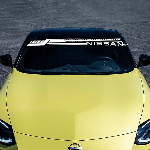 Voorruit streep stick sticker voor Nissan
