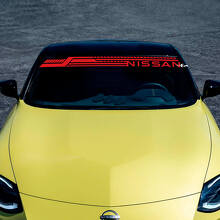 Merklettering Geometrische Voorruit Vinyl Decal Sticker voor Nissan Z Sport 3