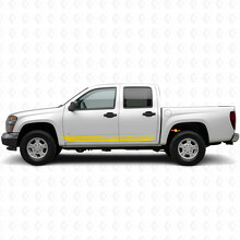 Custom Text Frame Deur- en dorpelvinylstrepen voor Chevrolet Colorado 1e generatie 2004-2012_3