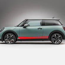 Zijstrepen race-graphics sticker voor Mini Cooper S
 3