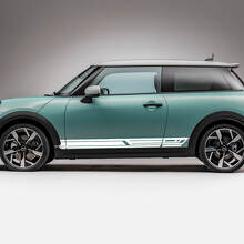 Side Racing Stripes Graphics Decal voor Mini Cooper S 3
 2