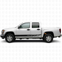 Diagonaal gesneden deur- & dorpelvinylstrepen voor Chevrolet Colorado 1e generatie 2004-2012_2
