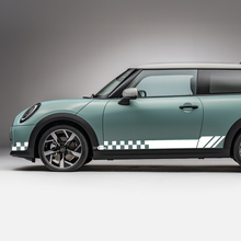 Zijraces geruite strepen Graphics Decal voor Mini Cooper S 5
 2
