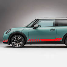 Vlag Zij Racing geblokte strepen Graphics Decal voor Mini Cooper S 3