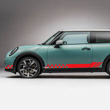 Zijraces geruite strepen Graphics Decal voor Mini Cooper S 5
 3