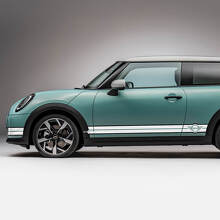 Zijracing 2 kleuren strepen grafische sticker voor mini cooper s
 2