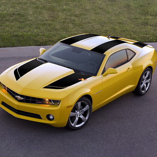 Rally Racing Stripes Decals graphics voor Camaro Transformers Special Edition
