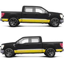 Side topografische grafische afbeeldingen vinylstickers sticker voor Ford F150 tremor
 2
