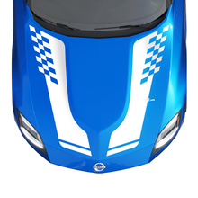 Hood Checkered Stripe Decal Kit voor Nissan Z Sport
 2