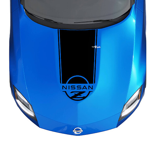 Merkenlogo Motorkap Strepen Vinyl Sticker voor Nissan Z Sport