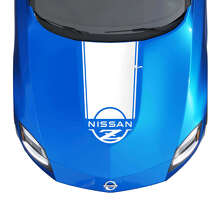 Merkenlogo Motorkap Strepen Vinyl Sticker voor Nissan Z Sport_2