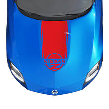Hood Checkered Stripe Decal Kit voor Nissan Z Sport
 3