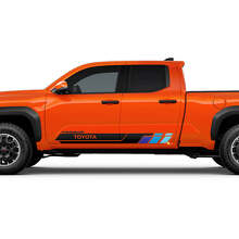 Retro Stijl Zijdeurstrepen Vinyl Decal Kit voor Toyota Tacoma_2