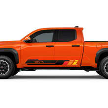 Retro Stijl Zijdeurstrepen Vinyl Decal Kit voor Toyota Tacoma_3
