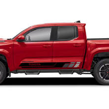 Retro Stijl Zijdeurstrepen Vinyl Decal Kit voor Toyota Tacoma_7
