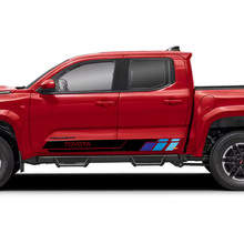 Zij deuren rocker paneelstrepen vinylstickers sticker kit voor Toyota Tacoma
 9