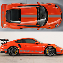 Stickers kit kap dak staart spoiler strepen martini stijl sticker sticker voor porsche 991 gt3 rs
 3