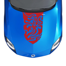 Hood Tribal Flames Stripe Decal Kit voor Nissan Z Sport
 3