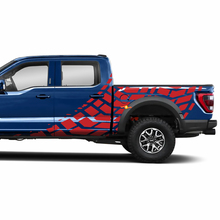 Side topografische grafische afbeeldingen vinylstickers sticker voor Ford F150 tremor
 3