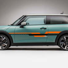 Geometrische Zijstrepen Racegraphics Sticker voor Mini Cooper S 2