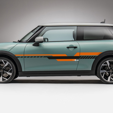 Side Racing 2 Colors Stripes Graphics Decal voor Mini Cooper S 3
 2