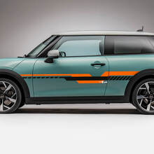 Zijrace 2 kleuren strepen graphics sticker voor Mini Cooper S 3
 2