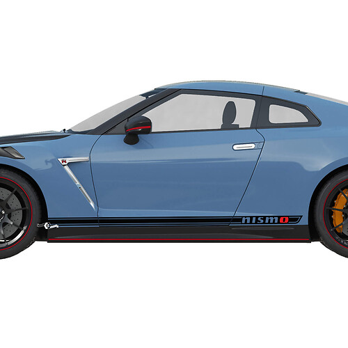 2x zijdeuren Graphics Nismo Stripe Line Decal Kit voor Nissan GT-R 3
