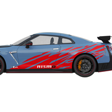 2x zijafbeeldingen Nismo Stripe Line Decal Kit voor Nissan GT-R
 2