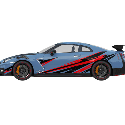 Side Graphics Nismo Stripe Line Decal Kit voor Nissan GT-R
