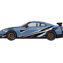 Side Graphics Nismo Stripe Line Decal Kit voor Nissan GT-R
 3