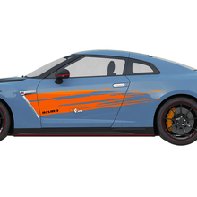 Zijde distressed graphics nismo stijl sticker kit voor nissan gt-r
 3