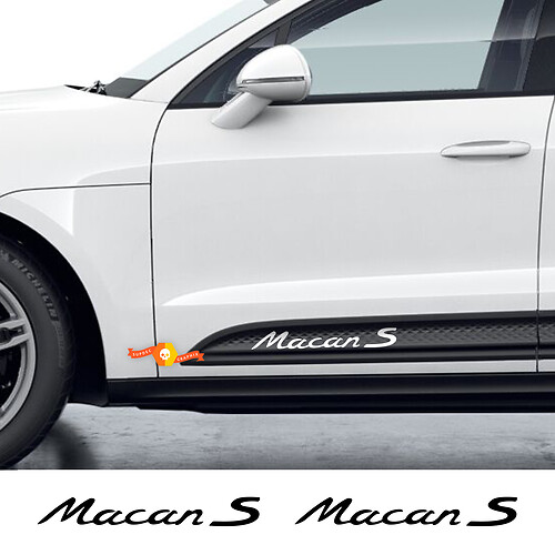 Paar Porsche Stickers Macan Porsche Deuren zijde sticker sticker
