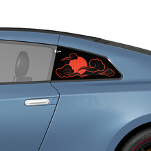 Zijsachtervenster Japan Graphics Decals Stickers Kit voor Nissan GT-R
 2