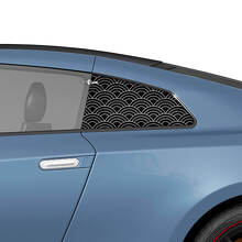 Japanse Seigaiha Golf Wave zijkant achterruit graphics decals stickers set voor Nissan GT-R 3