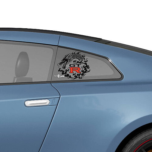Zijsachtervenster Nismo-stijl grafische stickers kit voor Nissan GT-R
