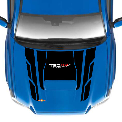 TRD PRO Geometrische Blokken Motorkap Vinyl Decal Sticker voor Toyota Tacoma_1