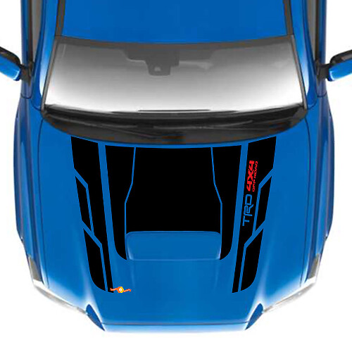 TRD 4x4 Off Road Hood Vinyl Decal Stickers passen bij Toyota Tacoma
