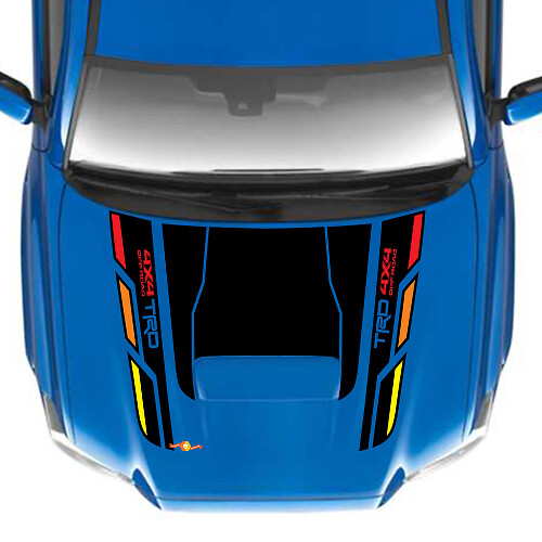 TRD 4x4 Off Road Hood Vinyl Decal Stickers passen bij Toyota Tacoma
