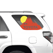 Zijwijk raambergen zonsondergang vinylstickers sticker kit voor Toyota 4Runner
 2