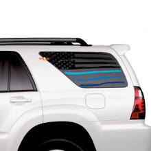 Zij kwart raam ons vlag patriottische bergen zonsondergang vinylstickers sticker kit voor Toyota 4Runner
 2