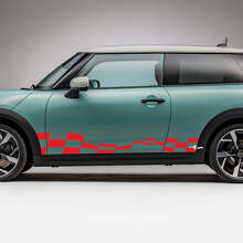 Vlagzijde Racing Geruite Grafische Decal Voor Mini Cooper S 3