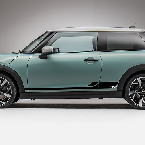 Side Racing L strepen grafische sticker voor Mini Cooper S
